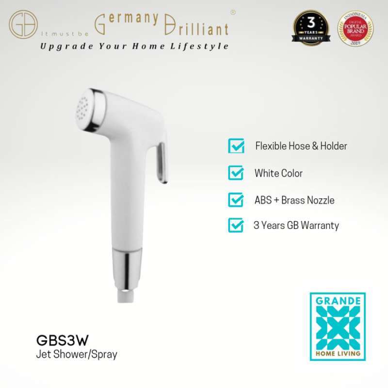 Promo Germany Brilliant Spray Jet Shower Toilet Shower Jet Washer Gbs3w ...