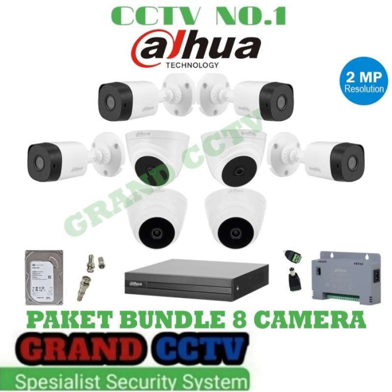Promo Paket Cctv 8 Kamera 2mp Dvr 8 Dapat Hardisk 1tb Diskon 23% Di ...