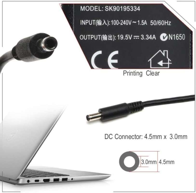 Dell Inspiron 15 Jack Alimentazione Per Dell Inspiron - Ricambio Originale 450.030060001 Connettore Alimentazione Inspiron 15-3558 - Foto 2