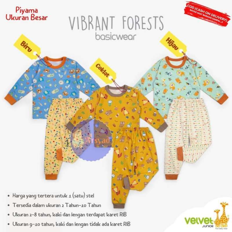 Velvet Junior Piyama uk: 2-6