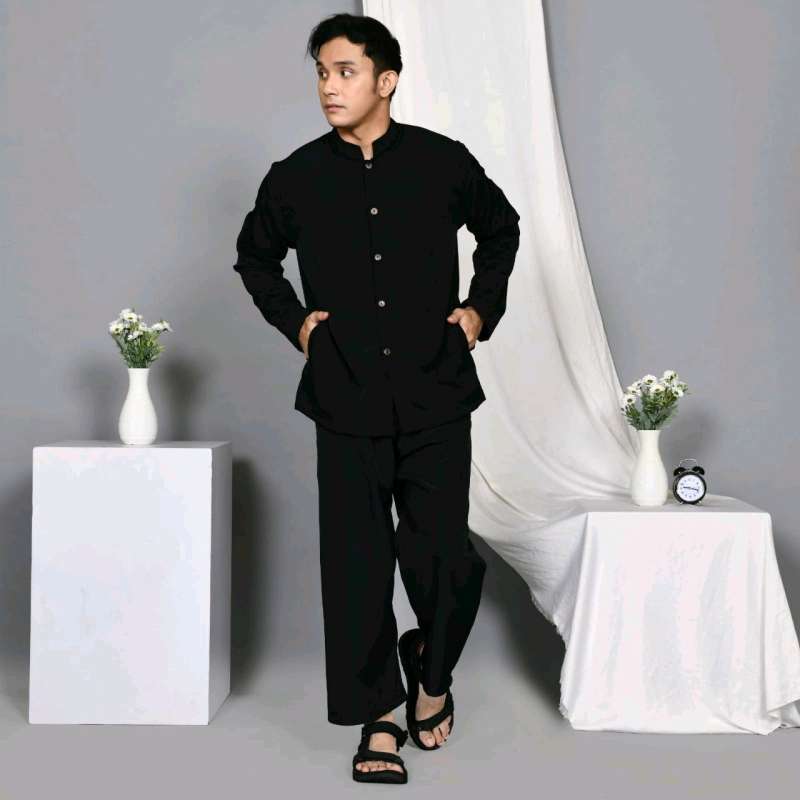 Jual Setelan Baju Pangsi Dewasa Sudah Lengkap Demgan Iket Kepala