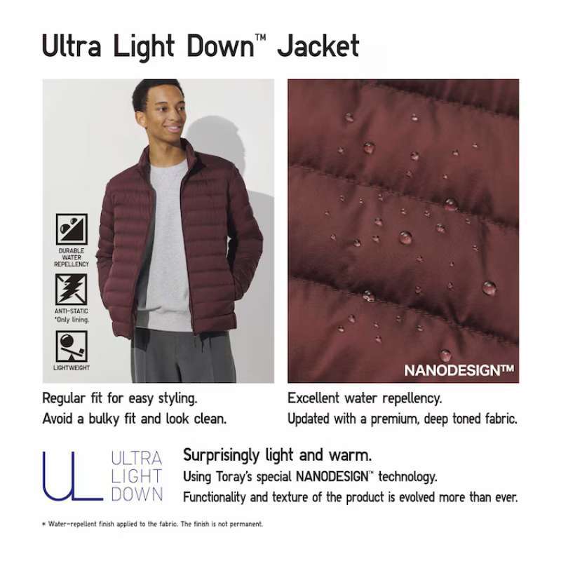 Uniqlo ultra light down wine cheap