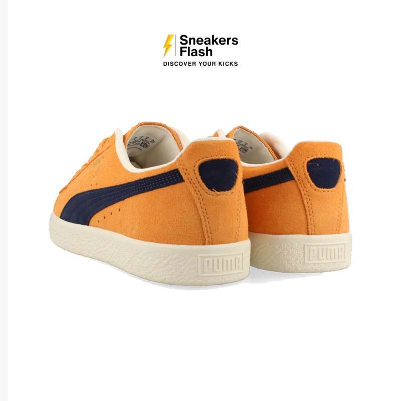 【新品】PUMA CLYDE OG SUEDE Clementine/Navy Puma Clyde OG Suede Sneaker Clementine/Navy at CareOfCarl.com
