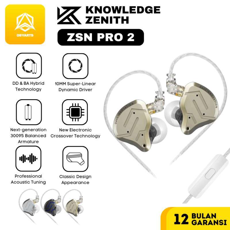 Knowledge Zenith Headphone Kz Zsn Kz ZSN Pro 1BA 1DD Hybrid Driver