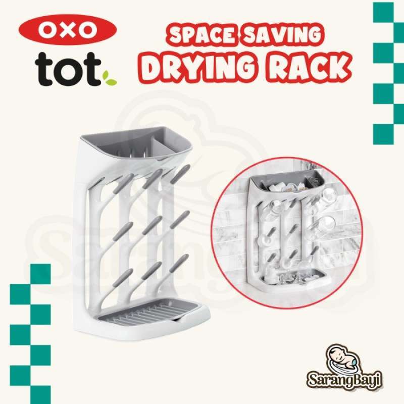 Oxo Tot Space Saving Drying Rack Standing Drying Rack Tempat Pengering  Berdiri