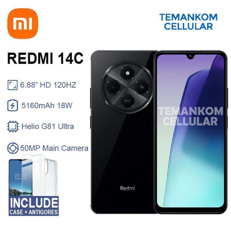 Redmi 14C (4+4)8GB /128GB Midnight Black Xaiomi Redmi 14C