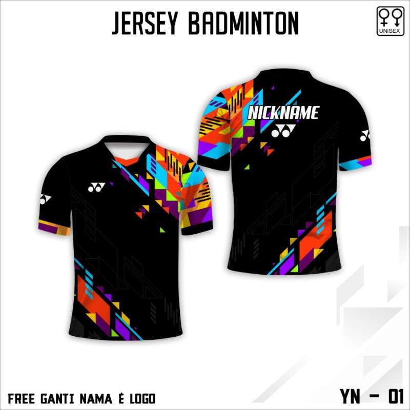 Jersey badminton baju bulu tangkis kaos bulutangkis YN-01