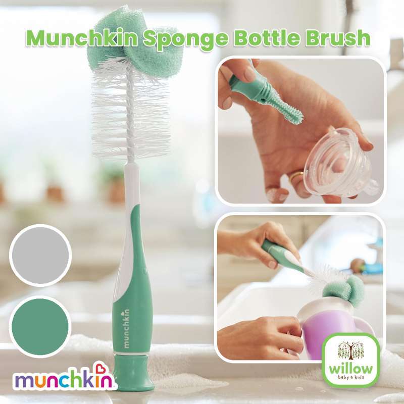 Sikat Pembersih Botol Munchkin Sponge Bottle Brush 1Pk