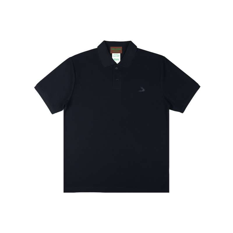 Jual Welldone Kaos Kerah T Shirt Polo Basic Black Unisex Di