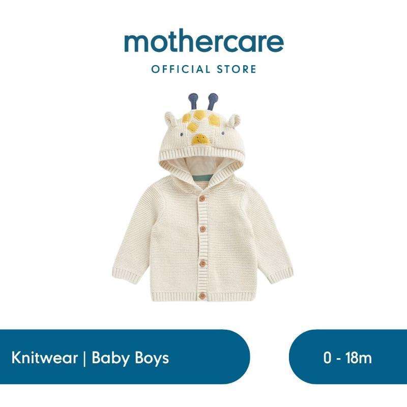 Mothercare Giraffe Knitted Cardigan Kardigan Bayi Laki-laki (Abu-abu)
