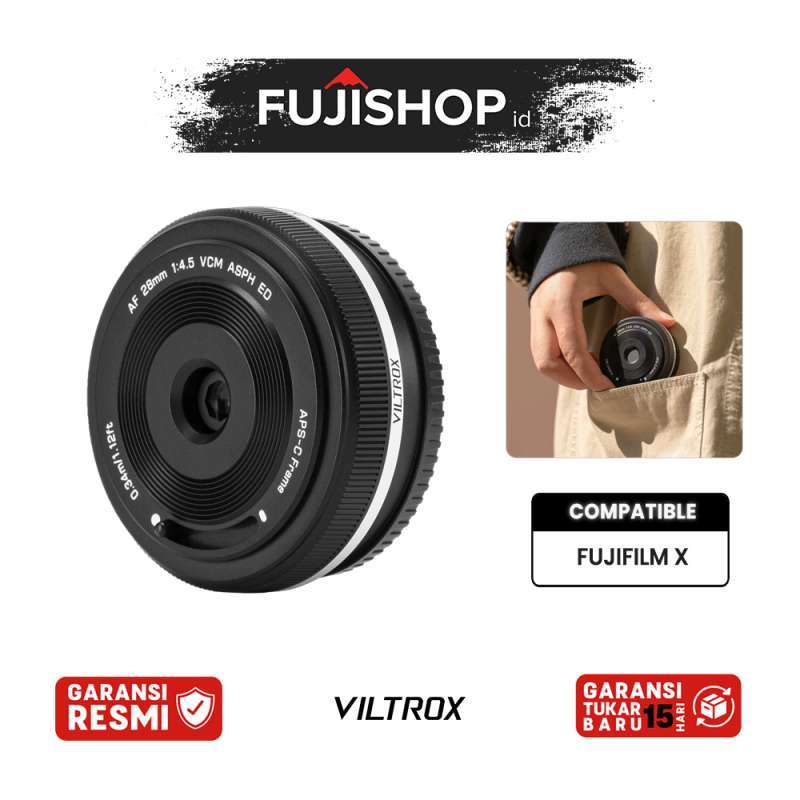 Viltrox AF 28mm XF Lens for Fujifilm X Viltrox 28mm Fuji  Garansi Resmi