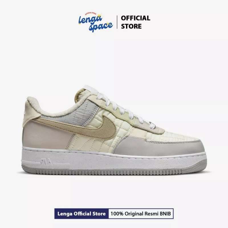Sepatu Sneakers Pria NIKE Air Force Next Nature Toasty Grey/Beige  (DX4544-072) ORIGINAL