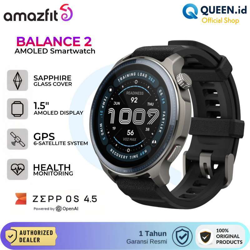 Detak Jantung Ecg N58 Amazfit Balance Smartwatch AMOLED Display - Main Image