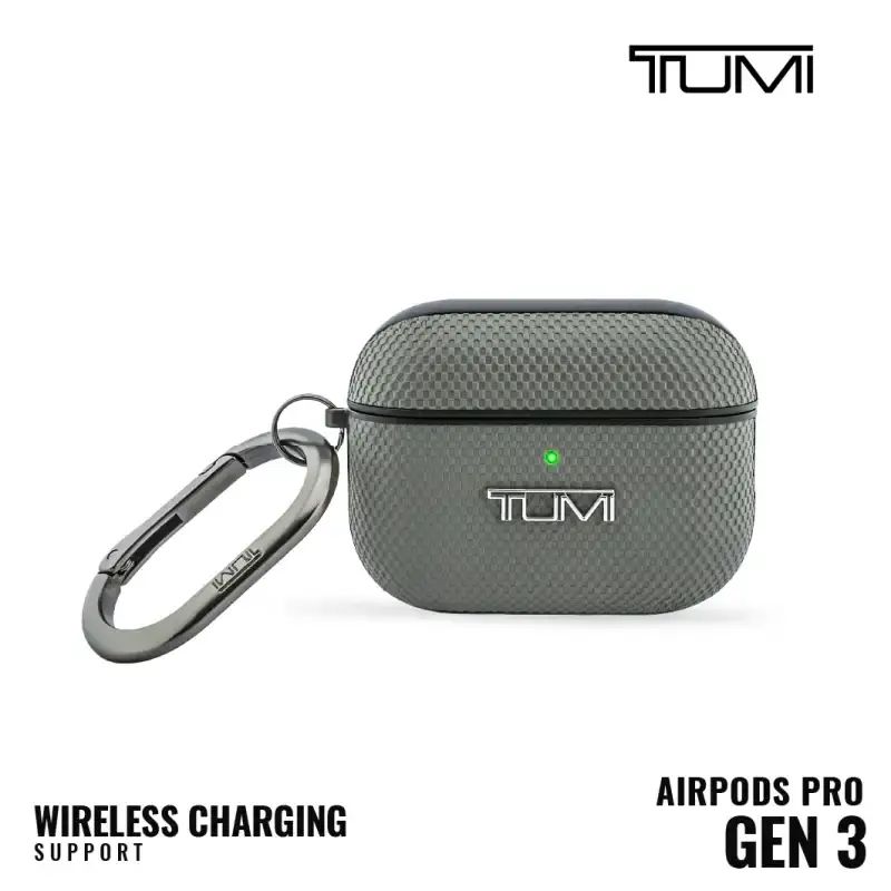 Jual Case For AirPods Pro 3 Tumi Embossed Ballistic Leather Di