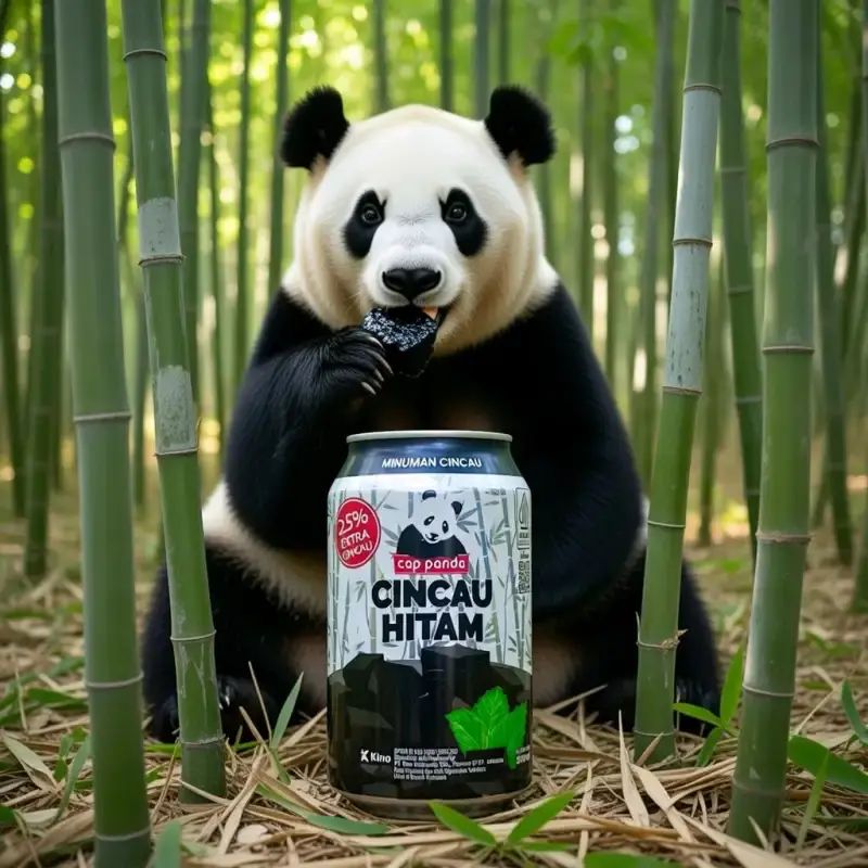 Jual Cap Panda Cincau Hitam [1 Kaleng Isi 310ml] - Minuman Dengan ...