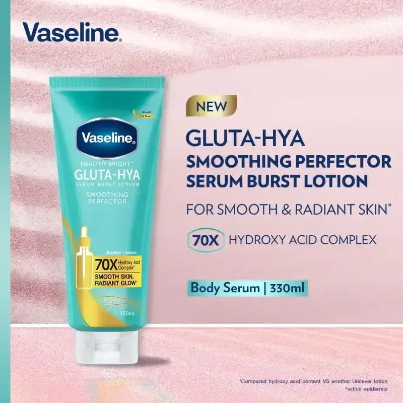 Promo Vaseline Gluta-hya & Hydroxy Acid Complex Serum Smoothing