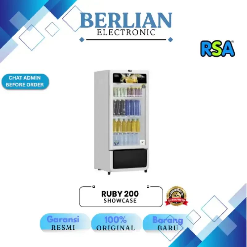 Ruby 200 Jual Rsa Ruby 200 Showcase 1 Pintu 200 Liter 3 Rak Kulkas Pendingin ...