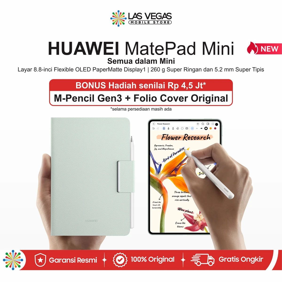 Jual HUAWEI Matepad Mini 12gb + 256gb Tablet 8.8inch Flexible Oled