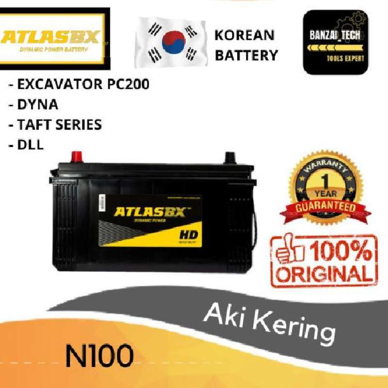 Jual Atlasbx N100 - Aki Kering (mobil Taft Series Isuzu, Mitsubishi) Di