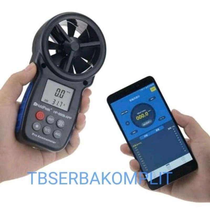 Promo Holdpeak HP866BAPP Anemometer With Mobile Apps For Android IOS