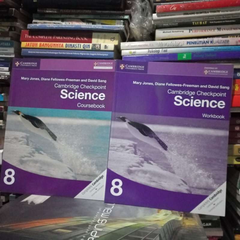 Jual cambridge checkpoint science coursebook 8 workbook 8 2buku