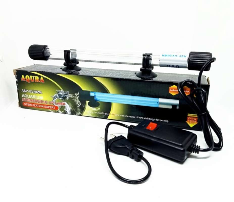 Promo Lampu UV Ultraviolet AQURA 20 Watt Sterilizer Aquarium Kolam