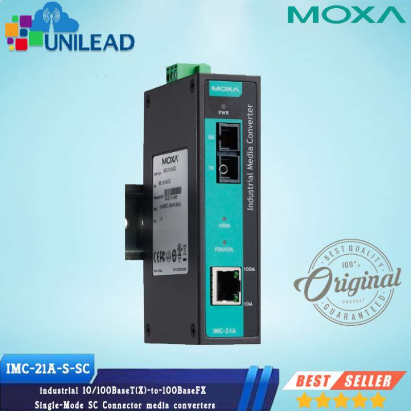 Promo MOXA IMC-21A-S-SC Media Converter single-mode SC connector Diskon ...