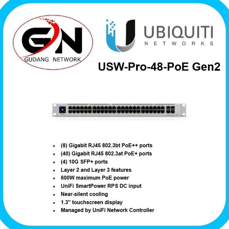 Promo Ubiquiti Usw-pro-48-poe Gen2 Diskon 23% Di Seller Tikno Store ...