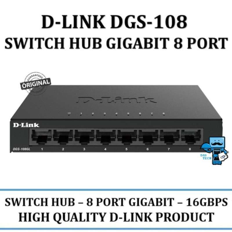Promo SWITCH HUB GIGABIT 8 PORT DGS108 SWITCH HUB GIGABIT 8 PORT DL