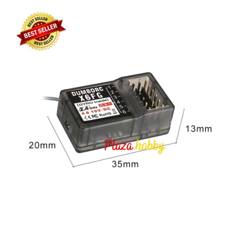 Promo receiver X6FG 6 channel untuk transmitter DUMBORC X6 atau SURPASS