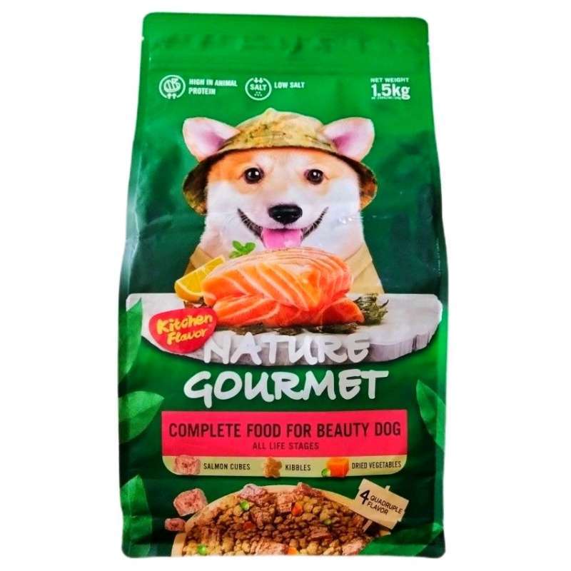 Jual Kitchen Flavor Nature Gourmet Salmon Complete Food For Beauty Dog