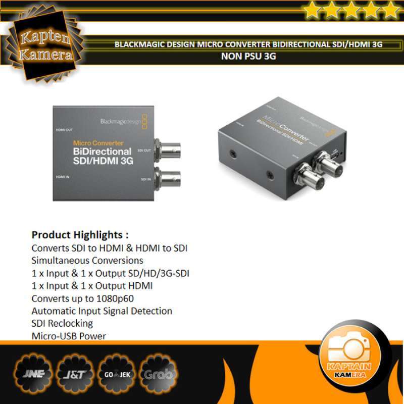 Cavo HD SDI 3G Da 1m Per Blackmagic – Bingfu AC-B04SP-M08SP1-179-100 – Ideale Per Micro Studio Camera