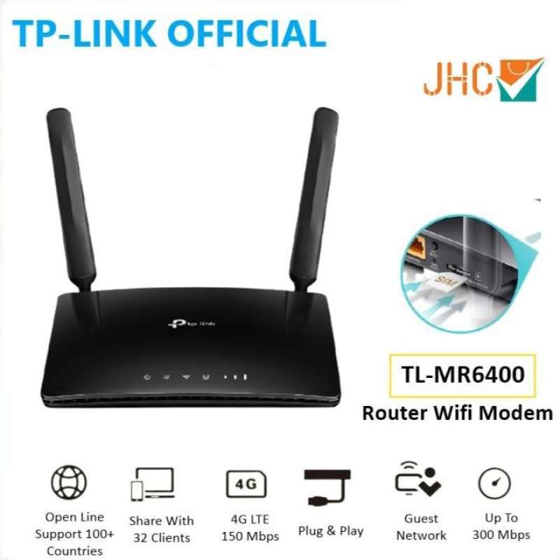 Jual Tp-link Tl-mr6400 300mbps Wireless N 4g Lte Router Tp Link Tl Mr ...