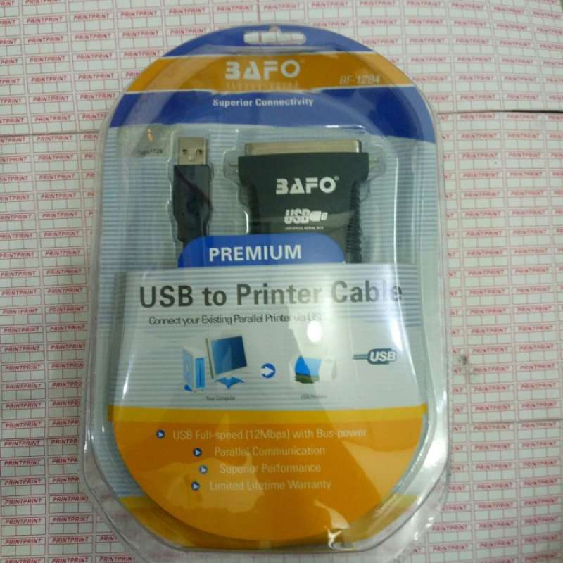 Promo Usb To Printer Cable Bafo Parallel To Usb Diskon 24 di Seller