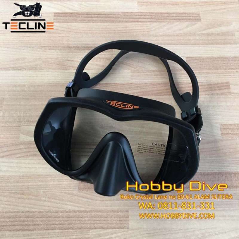 Jual tecline frameless super view mask scuba diving di Seller