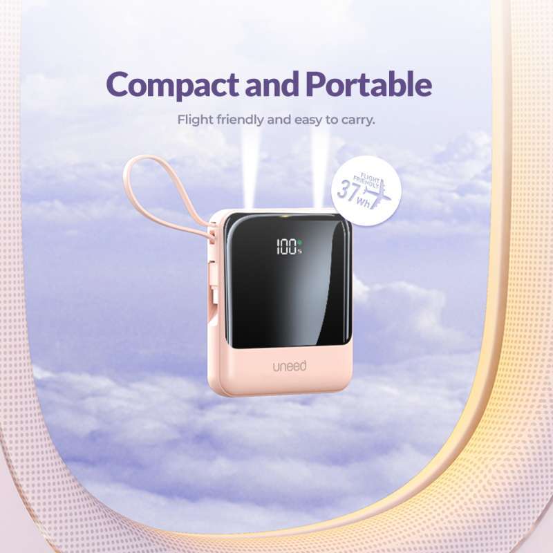 Multibox Power Promo Uneed Multibox Df10 Powerbank Built In Cable Qc 10000mah 22.5w ...