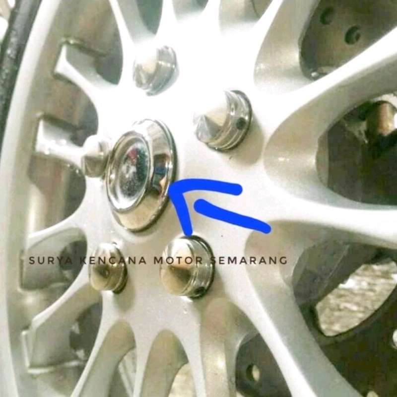 Dop plug Tutup Penutup baut velg roda depan Vespa Matic Primavera Sprint  original