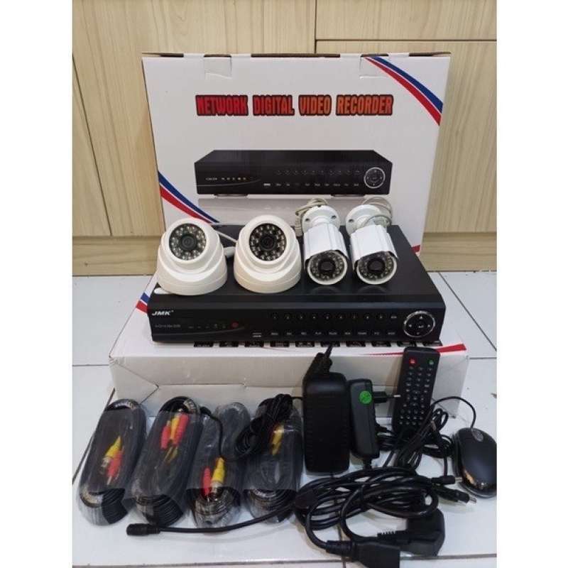 Promo New Paket Dvr Kit 4Ch Paket Dvr Kit 4Channel Lengkap Dengan Cctv