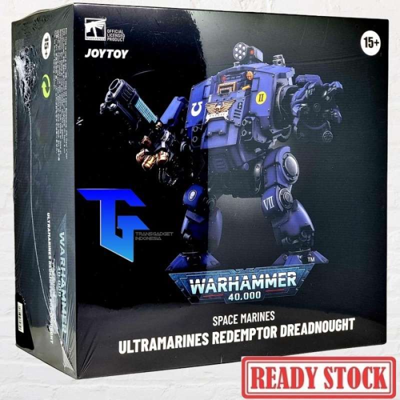 JOYTOY Warhammer 40k - Ultramarines Redemptor Dreadnought Brother Tyleas - Action Figure 1/18, Modello Da Collezione