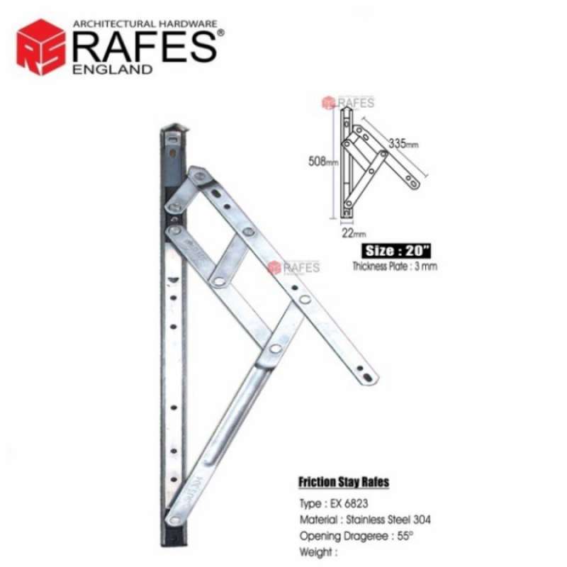 Promo Engsel Casment Rafes Heavy Duty Stainless Steel Ex 6823 Diskon 50