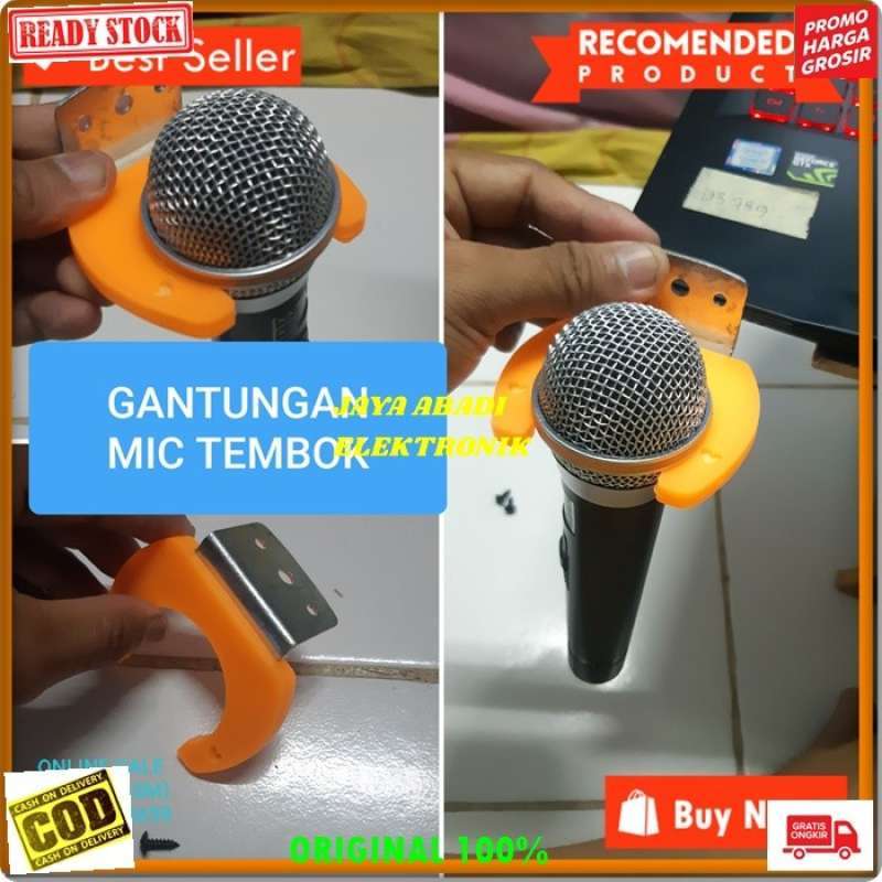 Promo Stand Mic Tembok Besi Holder Mik Mikropon Standing Microphone Diskon 50 Di Seller