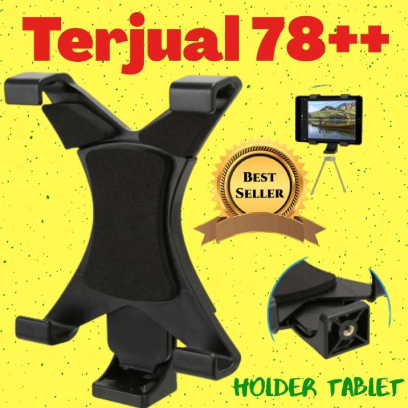 Jual Universal Tablet Holder Mount 1/4 Screw Bracket Tripod / Stand ...
