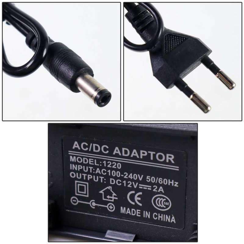 Promo Sptech Adaptor Power Supply Ac To Dc 12v 2a Outdoor Eu Plug 1220 ...
