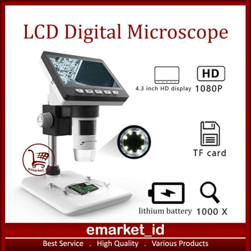 Oniissy Mikroskop-Unterlicht – LED-Durchlicht Mit Einstellbarer Helligkeit, Für LCD-Digitalmikroskope, Große Glasplatte