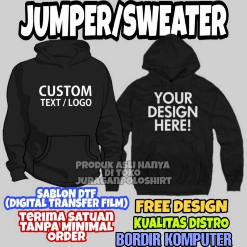 Hoodie satuan clearance