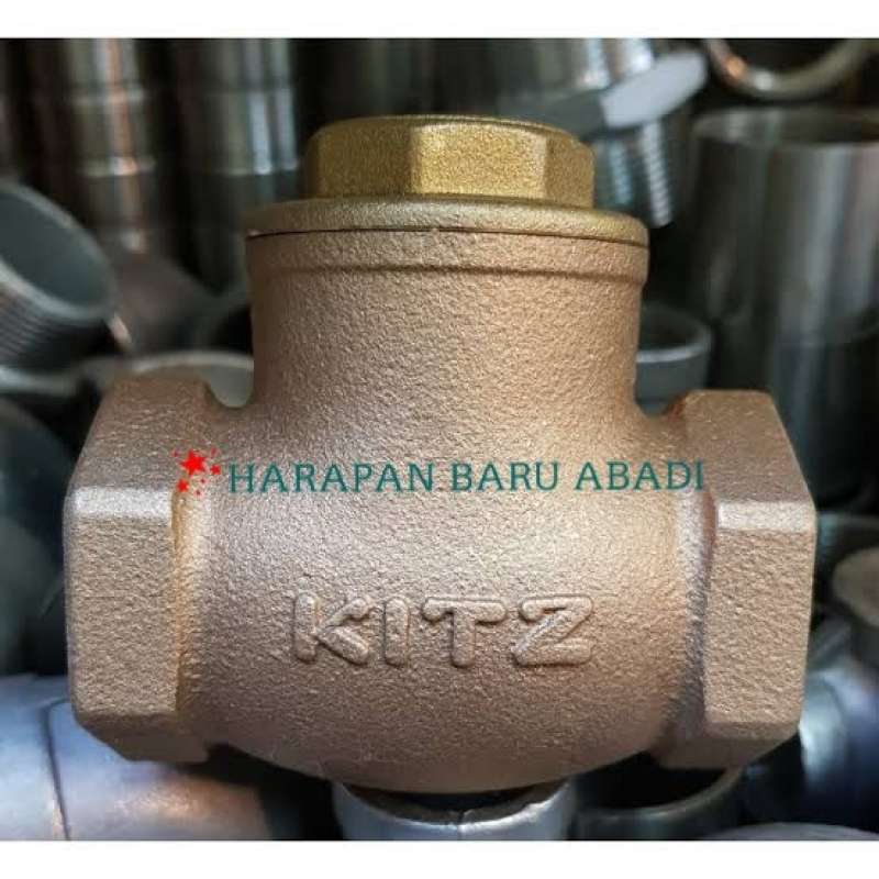Promo Swing Check Valve Kuningan Kitz 1 Inch / Klep Tabok Kitz Diskon