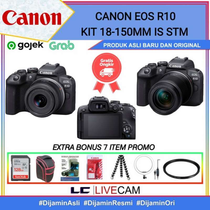 Eos R10 Rig Promo Eos R10 Kit Kit 18-45mm Is Stm / Eos R10 Kit 18-150mm Stm Diskon ...