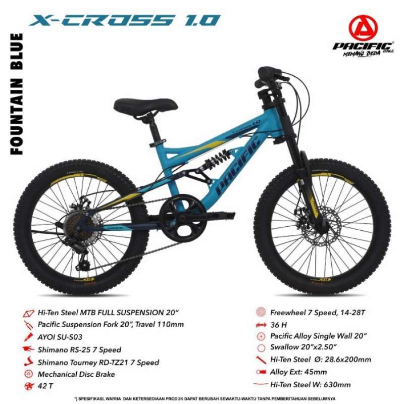 Promo Promo Mtb 20 Pacific X cross 1.0 Sepedaung Anak Midnight Black Diskon 50 Di Seller Bayanaka Rawa Buaya Kota Jakarta Barat Blibli