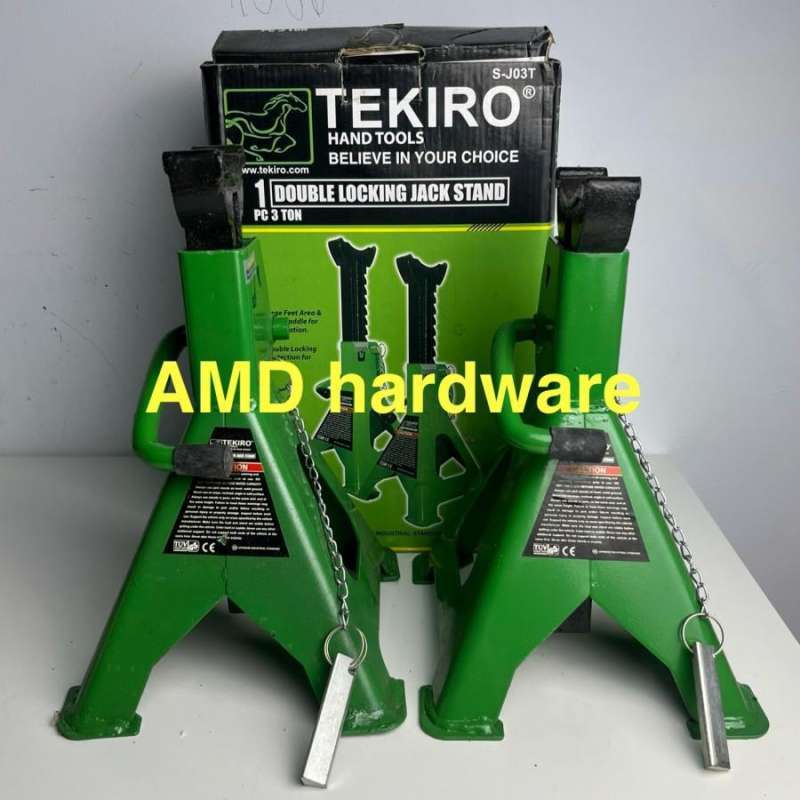 Jual Original Tekiro Jack Stand 3 Ton Double Locking Tahanan Dongkrak ...