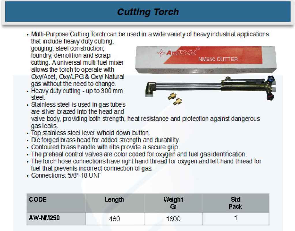 Promo Fatools Aw-nm250 - British Type Cutting Torch Only Diskon 23% Di ...
